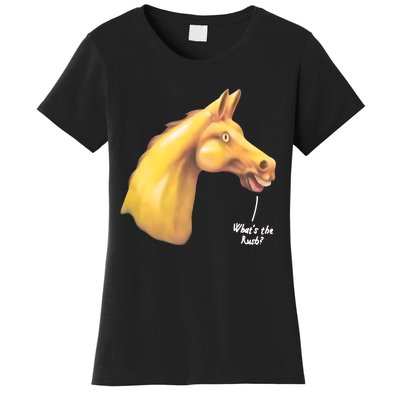 The Late Show Horse Whats The Rush Women's T-Shirt