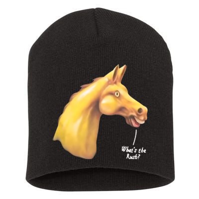 The Late Show Horse Whats The Rush Short Acrylic Beanie