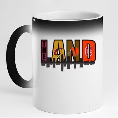 The Land Sports Fan Gear 11oz Black Color Changing Mug