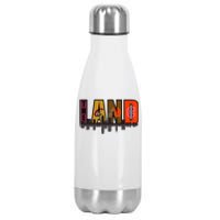 The Land Sports Fan Gear Stainless Steel Insulated Water Bottle