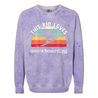 This Loves Snowboarding Colorblast Crewneck Sweatshirt