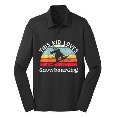 This Loves Snowboarding Silk Touch Performance Long Sleeve Polo