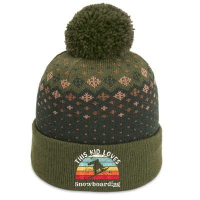 This Loves Snowboarding The Baniff Cuffed Pom Beanie