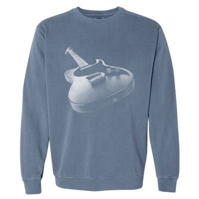 Trendy Loaded Six String Faded Electric Guitar Graphic Meaningful Gift Garment-Dyed Sweatshirt