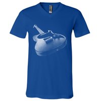 Trendy Loaded Six String Faded Electric Guitar Graphic Meaningful Gift V-Neck T-Shirt