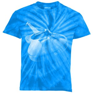 Trendy Loaded Six String Faded Electric Guitar Graphic Meaningful Gift Kids Tie-Dye T-Shirt