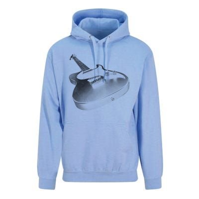 Trendy Loaded Six String Faded Electric Guitar Graphic Meaningful Gift Unisex Surf Hoodie