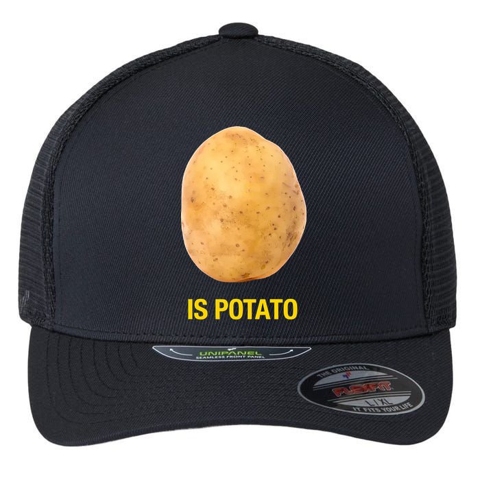 Is Potato Funny Flexfit Unipanel Trucker Cap