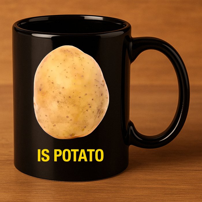 Is Potato Funny 11oz C Handle Ceramic Mug