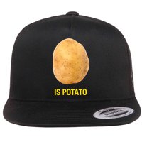Is Potato Funny Flat Bill Trucker Hat