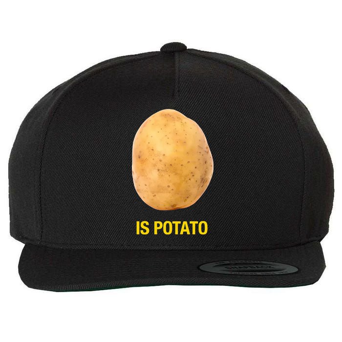 Is Potato Funny Wool Snapback Cap