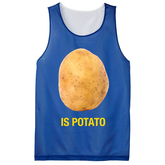 Is Potato Funny Mesh Reversible Basketball Jersey Tank
