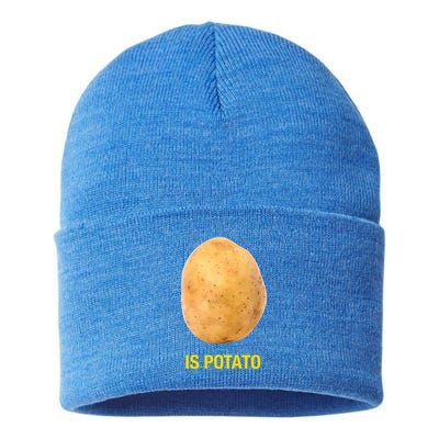 Is Potato Funny Sustainable Knit Beanie