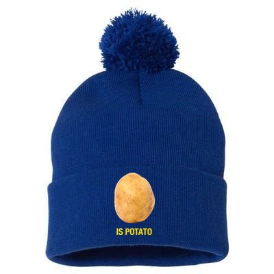 Is Potato Funny Pom Pom 12in Knit Beanie