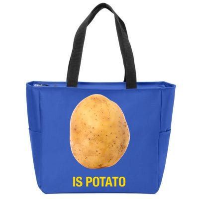 Is Potato Funny Zip Tote Bag