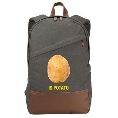 Is Potato Funny Cotton Canvas Backpack