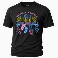 Twinkle Little Star How We Wonder What You Are Gender Reveal Gift Cooling Performance Crew T-Shirt