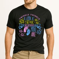 Twinkle Little Star How We Wonder What You Are Gender Reveal Gift Cooling Performance Crew T-Shirt
