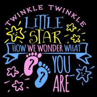 Twinkle Little Star How We Wonder What You Are Gender Reveal Gift Cooling Performance Crew T-Shirt