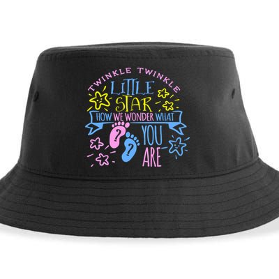 Twinkle Little Star How We Wonder What You Are Gender Reveal Gift Sustainable Bucket Hat