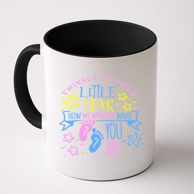 Twinkle Little Star How We Wonder What You Are Gender Reveal Gift Mug