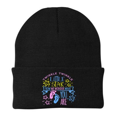 Twinkle Little Star How We Wonder What You Are Gender Reveal Gift Beanie