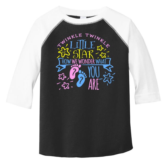 Twinkle Little Star How We Wonder What You Are Gender Reveal Gift Toddler Fine Jersey T-Shirt