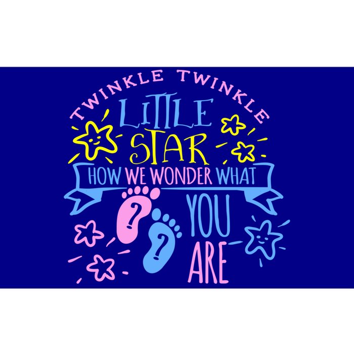 Twinkle Little Star How We Wonder What You Are Gender Reveal Gift Bumper Sticker