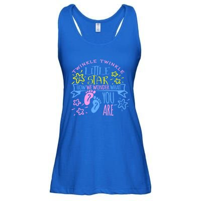 Twinkle Little Star How We Wonder What You Are Gender Reveal Gift Ladies Essential Flowy Tank