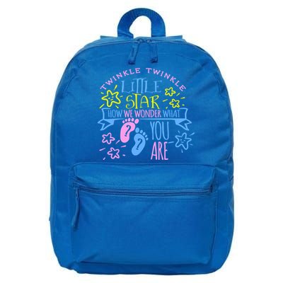 Twinkle Little Star How We Wonder What You Are Gender Reveal Gift 16 in Basic Backpack