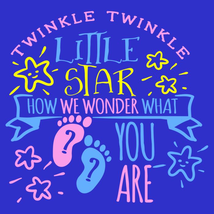 Twinkle Little Star How We Wonder What You Are Gender Reveal Gift 16 in Basic Backpack