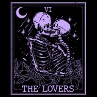 The Lovers Skeleton Tarot Card VI Vintage Halloween Backpack