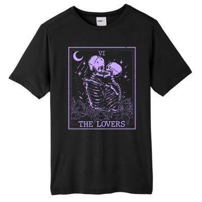 The Lovers Skeleton Tarot Card VI Vintage Halloween Tall Fusion ChromaSoft Performance T-Shirt