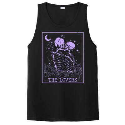 The Lovers Skeleton Tarot Card VI Vintage Halloween PosiCharge Competitor Tank