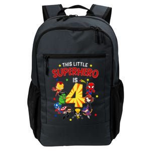 This Little Superhero Is 4 Birthday Superhero 4 Year Old Boy Daily Commute Backpack