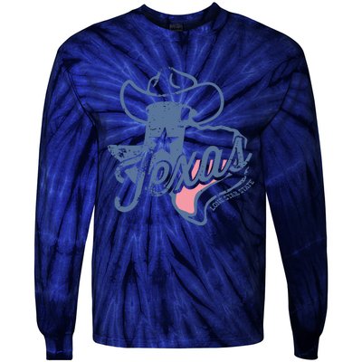 Texas Lone Star State Tie-Dye Long Sleeve Shirt