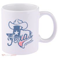 Texas Lone Star State 11oz C Handle Ceramic Mug