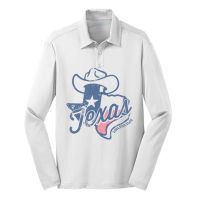 Texas Lone Star State Silk Touch Performance Long Sleeve Polo