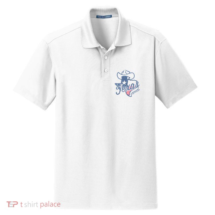 Texas Lone Star State Dry Zone Grid Polo