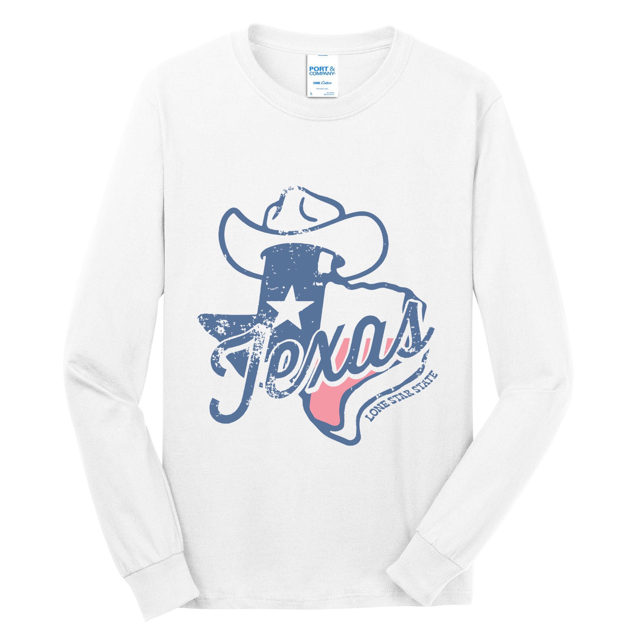 Texas Lone Star State Tall Long Sleeve T-Shirt