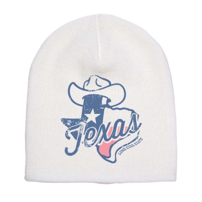 Texas Lone Star State Short Acrylic Beanie