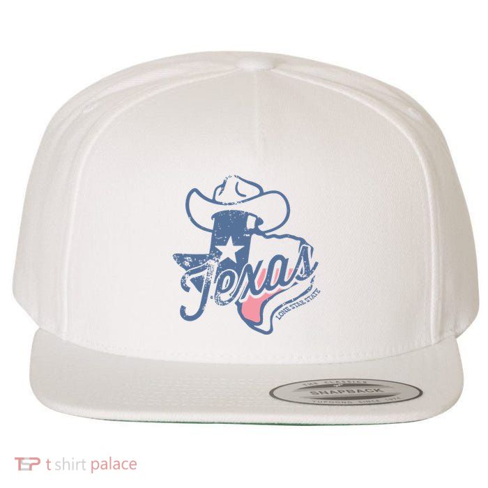 Texas Lone Star State Wool Snapback Cap