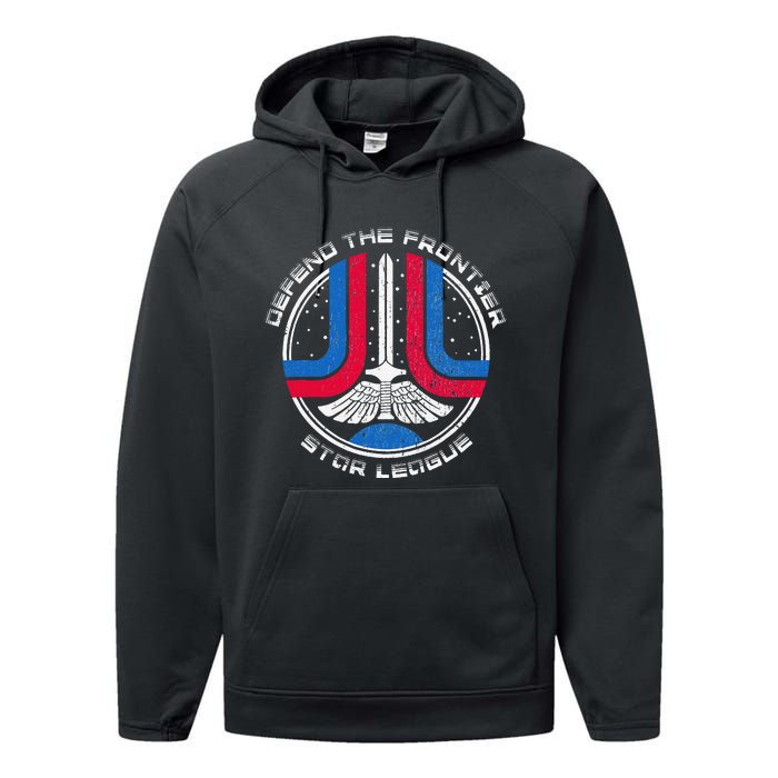 The Last Starfighter Star League Distressed Performance Fleece Hoodie