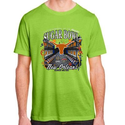 Texas Longhorns Sugar Bowl 2024 CFP Semi Football NOLA  Adult ChromaSoft Performance T-Shirt