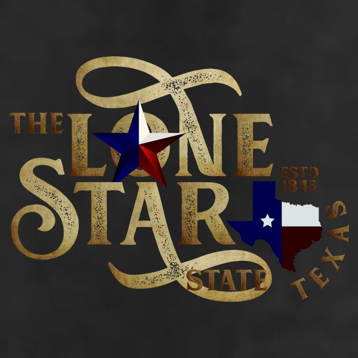 The Lone Star State Texas Logo Adult Drive Performance Visor