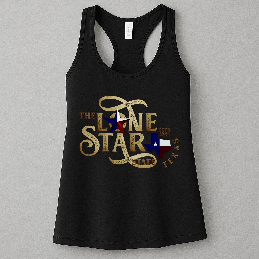 The Lone Star State Texas Logo Womens Tank Top