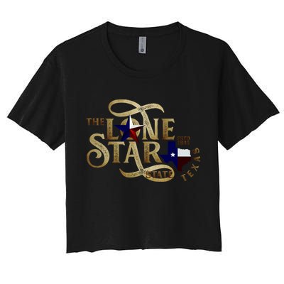 The Lone Star State Texas Logo Crop Top