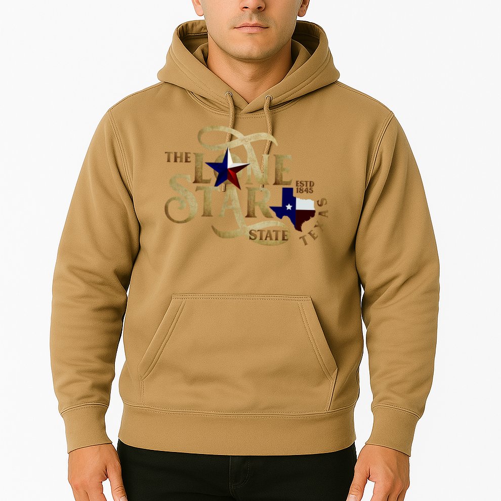 The Lone Star State Texas Logo Hoodie