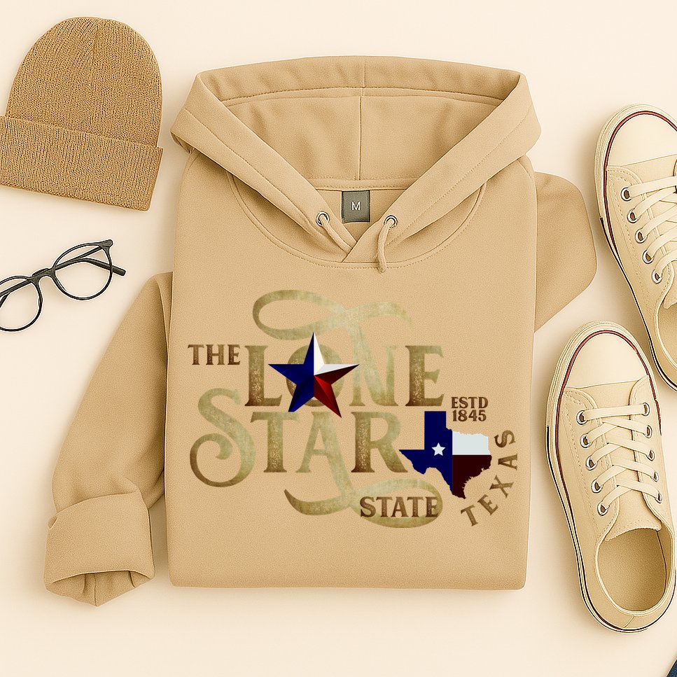 The Lone Star State Texas Logo Hoodie