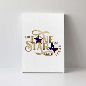 The Lone Star State Texas Logo Canvas